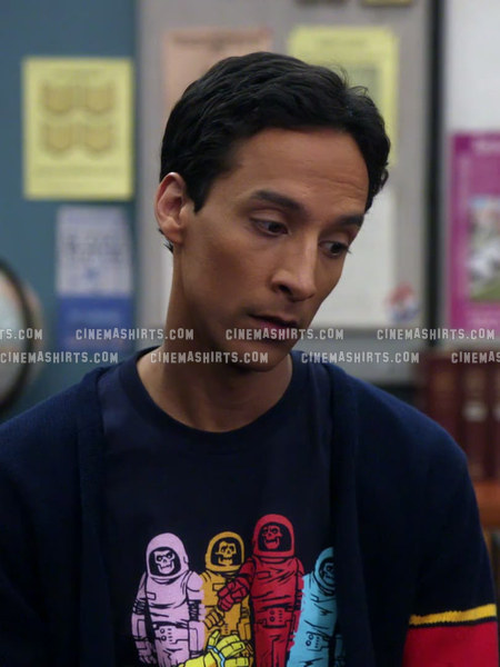 Abed Nadir wearing the original Vintage Cartoon Graphic Tee on Community