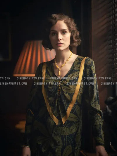 Ada Shelby wearing the original Long-Sleeve Drop-Waist Dress on Peaky Blinders