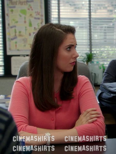 Annie Edison wearing the original Pastel Fitted Cardigan on Community