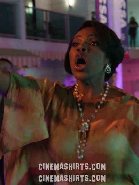 Barbara Howard wearing the original Andrea Lyamah Adi Knit Kaftan Dress (Mustard) on Abbott Elementary