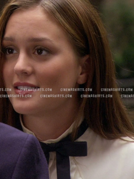 Blair Waldorf wearing the original Bow-Neck Blouse on Gossip Girl