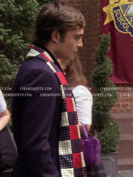 Chuck Bass wearing the original The Scarf on Gossip Girl