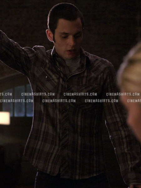 Dan Humphrey wearing the original Plaid Flannel Button-Down on Gossip Girl