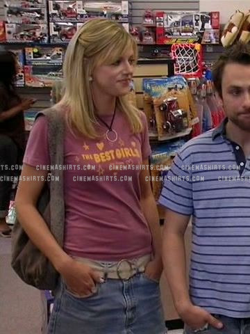 Dee Reynolds wearing the original "The Best Girls Are From Philly" Tee on It's Always Sunny in Philadelphia