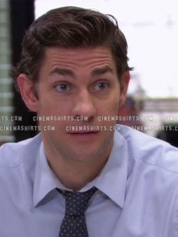 Jim Halpert wearing the original Light Blue Dress Shirt (Rolled Sleeves) on The Office