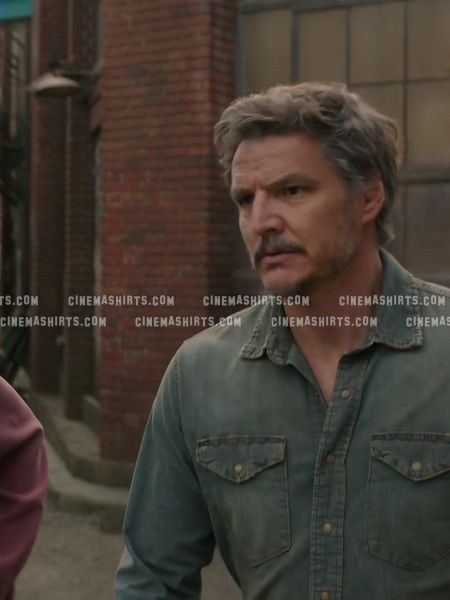 Joel Miller wearing the original Washed Denim Work Shirt on The Last of Us