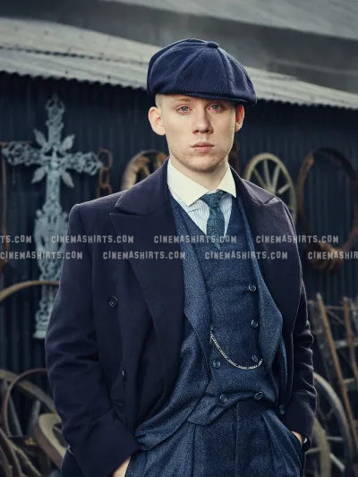 John Shelby wearing the original Newsboy Cap (Worn Sideways) on Peaky Blinders