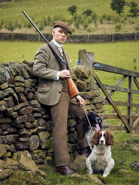 John Shelby wearing the original Brown Leather Lace-Up Boots on Peaky Blinders