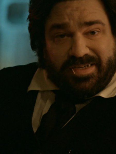 Laszlo Cravensworth wearing the original Black Bartender Waistcoat on What We Do in the Shadows