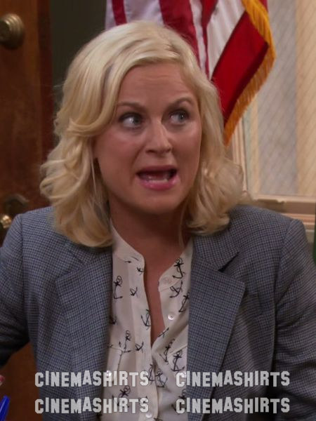 Leslie Knope wearing the original Neat Fit Structured Blazer on Parks and Recreation
