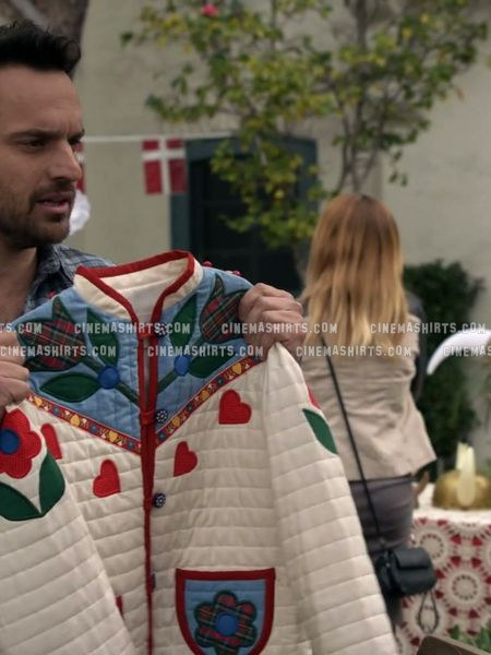 Nick Miller wearing the original Blue Plaid Flannel Shirt on New Girl