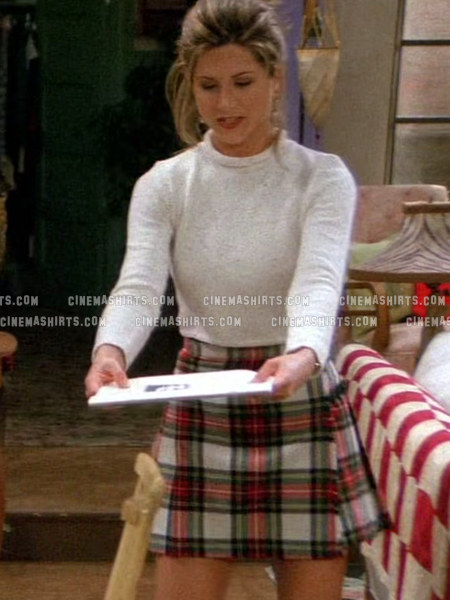 Rachel Green wearing the original Plaid Mini Skirt on Friends