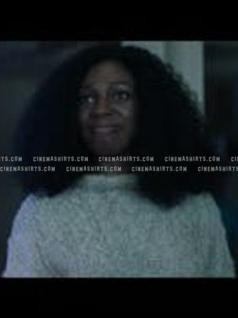 Teri Rogers-Collins wearing the original Cream Chunky-Knit Crewneck Sweater on Paradise