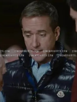 Tom Wambsgans wearing the original Quilted Vest on Succession